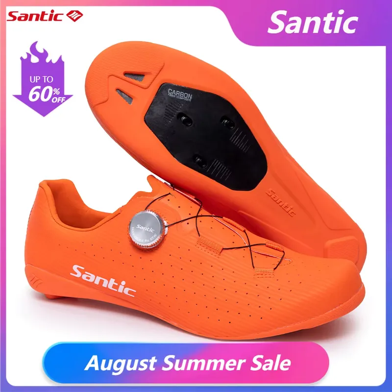 Santic Sapato Ciclismo Fibra Carbono SPD Estrada