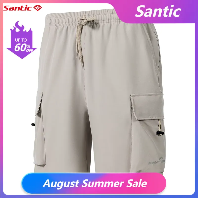 Santic Shorts Ciclismo MTB Masculino Reflexivo Secagem Rápida