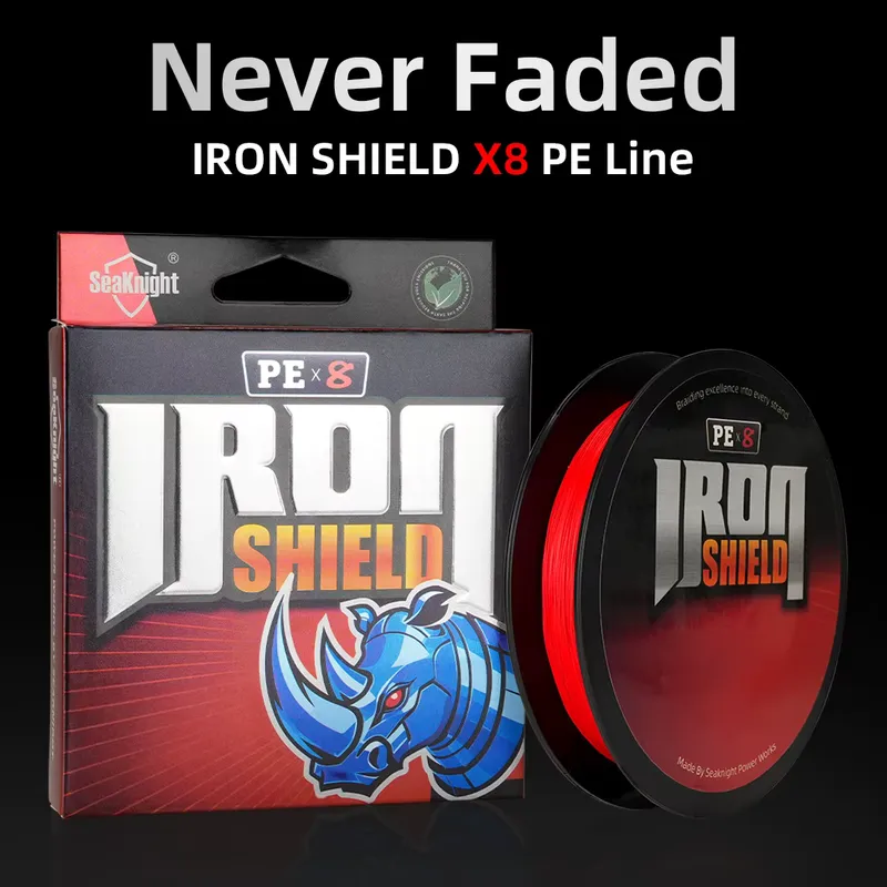 SeakNight IRON SHIELD X8 Linha de Pesca 300M 17-50LB