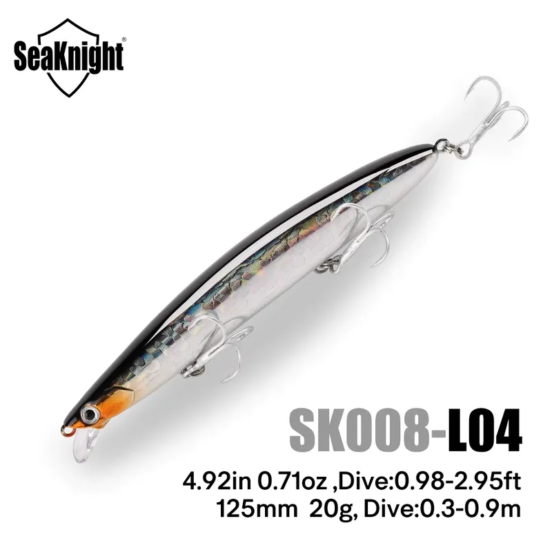 SeakNight Isca Artificial 08 Minnow 20g - Pesca Profissional