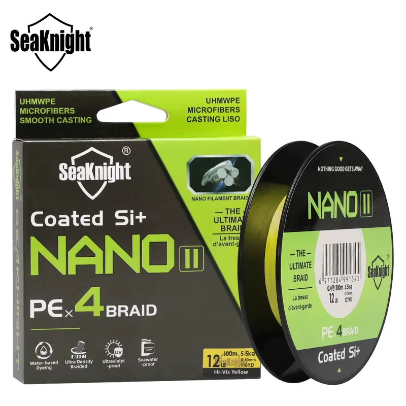 SeakNight Nano II Linha de Pesca 300m Trançada