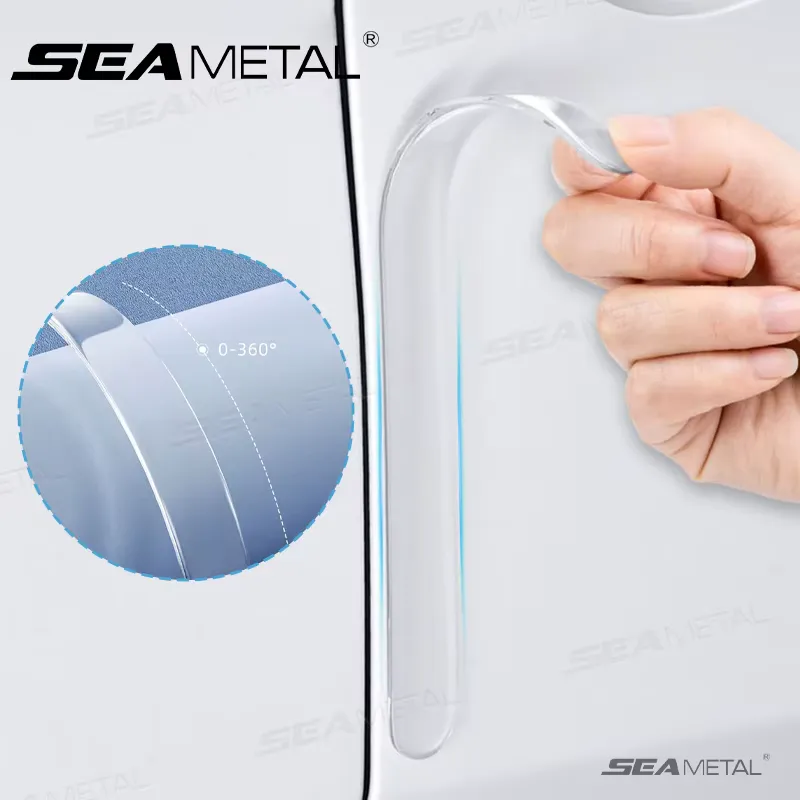 SEAMETAL Faixa Anticolisão para Porta de Carro - 4 Peças