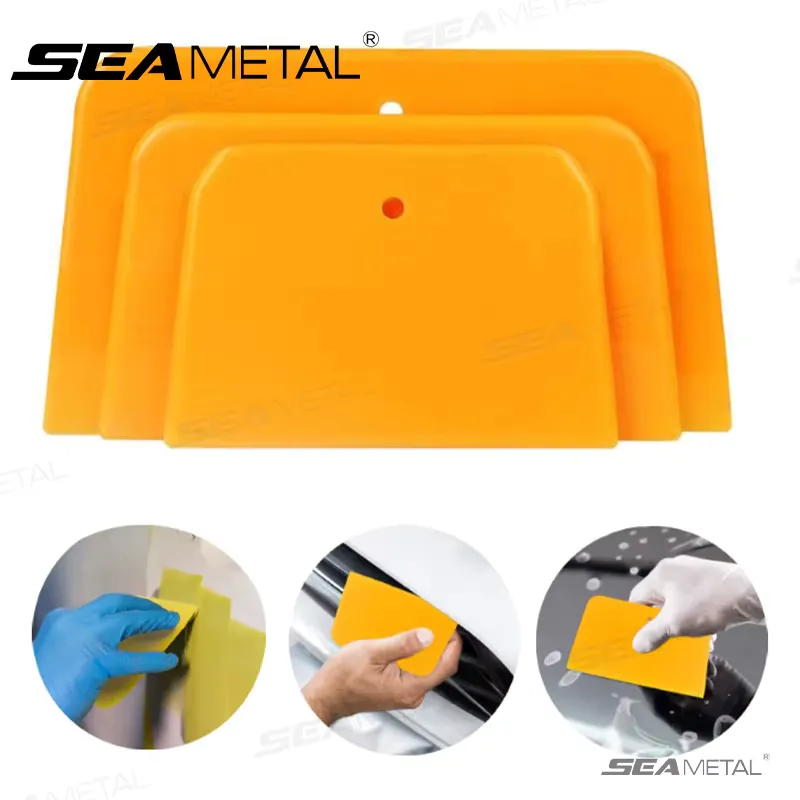 SEAMETAL Kit 3 Peças Proteção Vinil Carro com Raspador