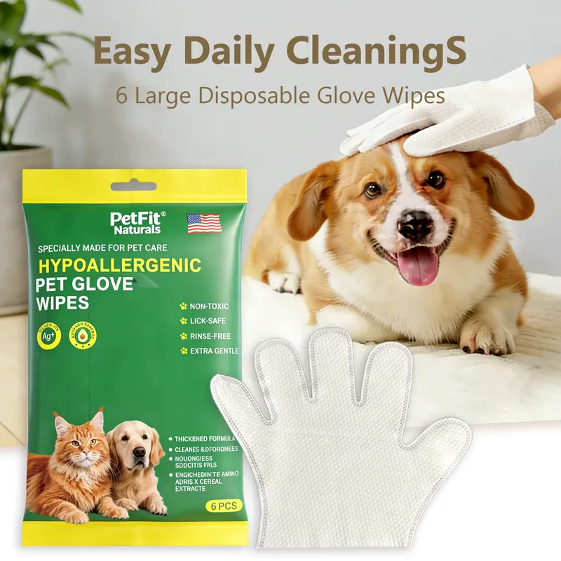 SEAMETAL Luvas de Limpeza para Pets - 6 Peças