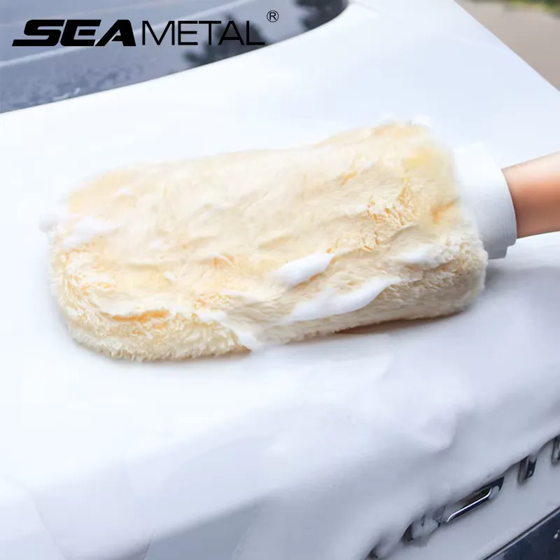SEAMETAL Luvas de Microfibra para Lavar Carro