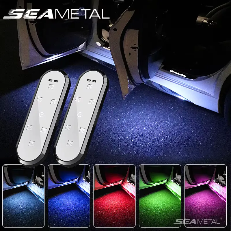 SEAMETAL Luz LED Abertura Porta Carro - Aviso Boas-vindas