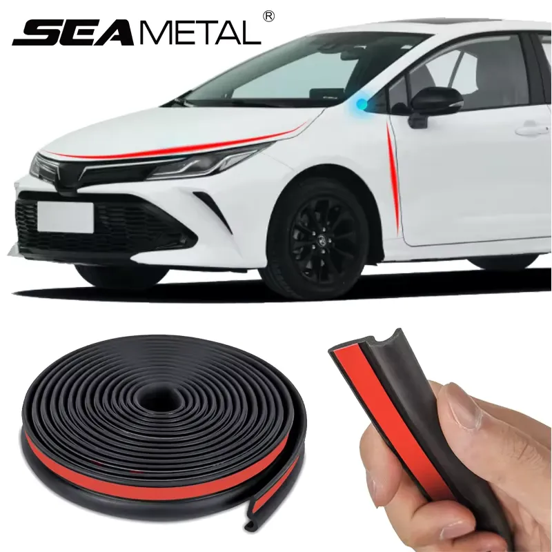 SEAMETAL Tiras de Vedação Borracha Porta Carro Z 2/4m