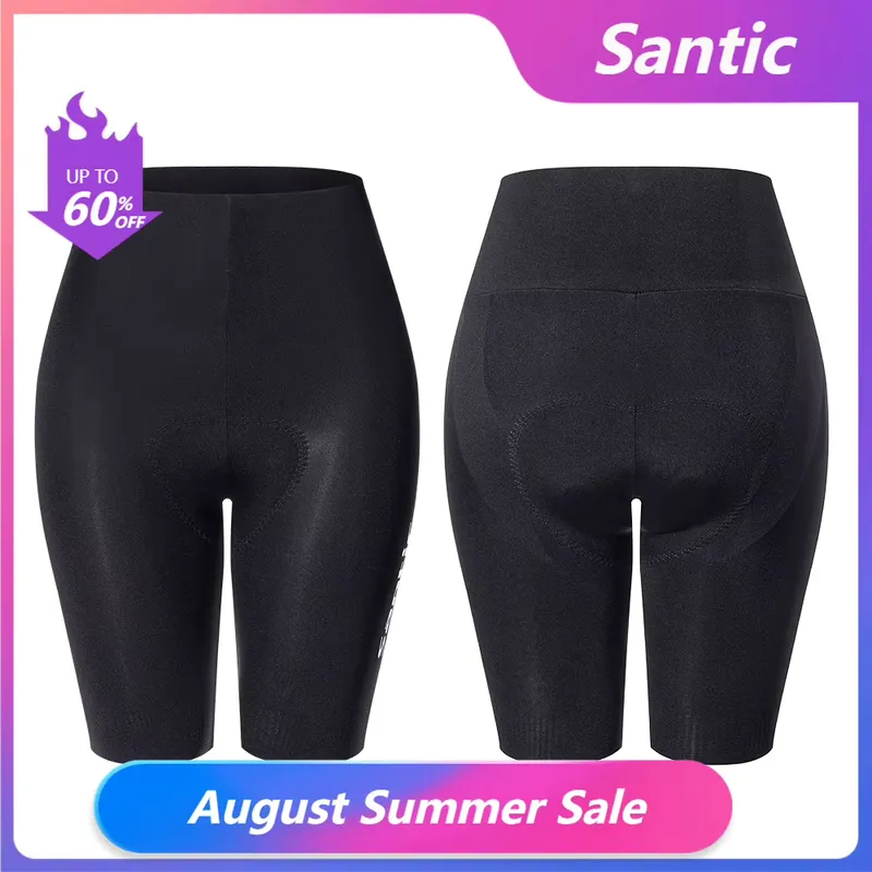Santic Shorts Ciclismo Feminino com Proteção e Absorção