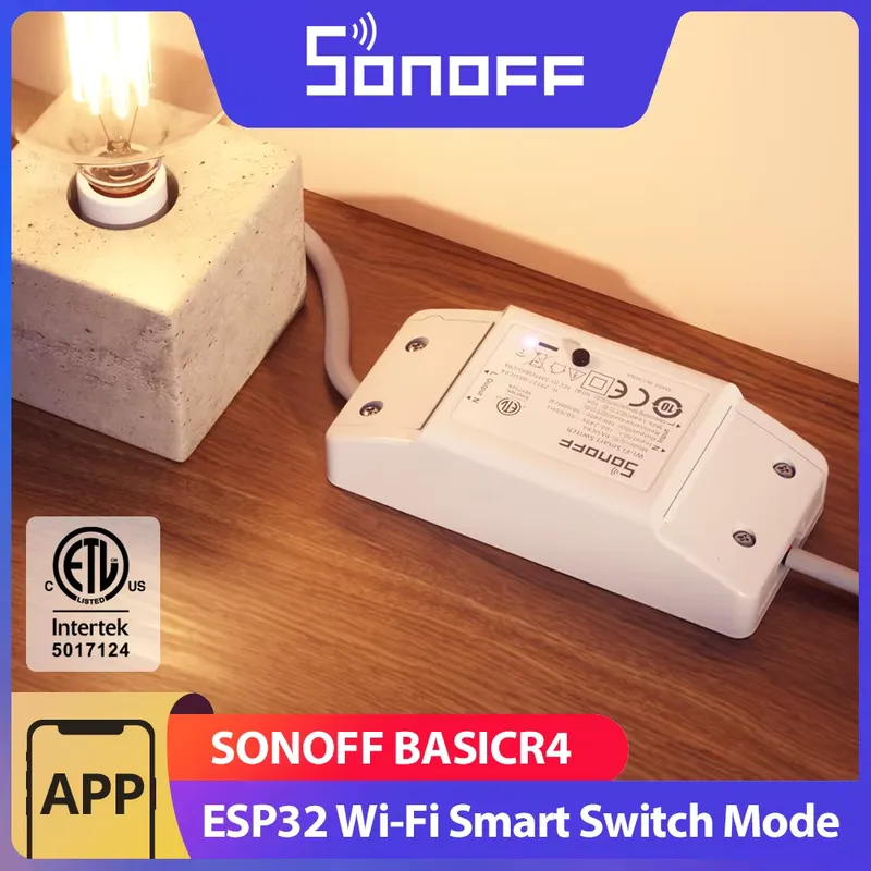 Sonoff BASICR4 Interruptor Inteligente Wi-Fi com Alexa