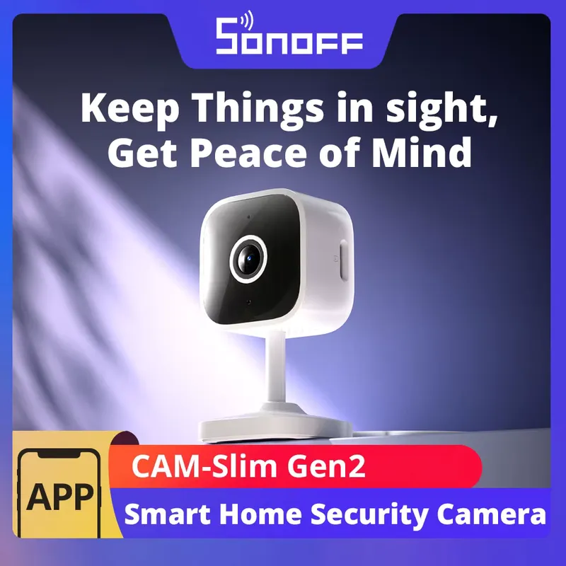 Sonoff CAM-S2 Câmera WiFi 1080p com Detecção de Movimento