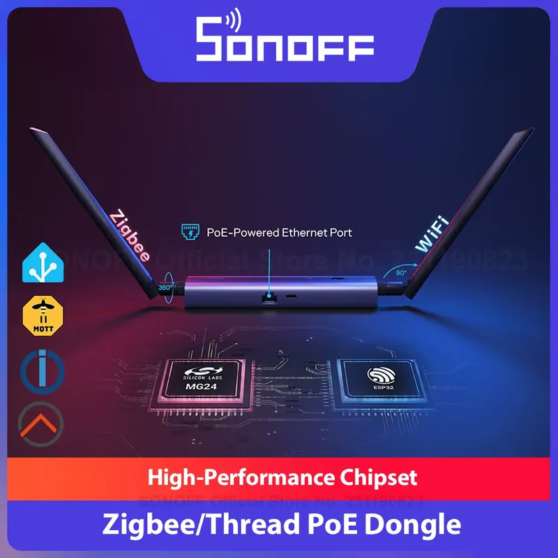 Sonoff Dongle Max Zigbee com Ethernet e Wi-Fi