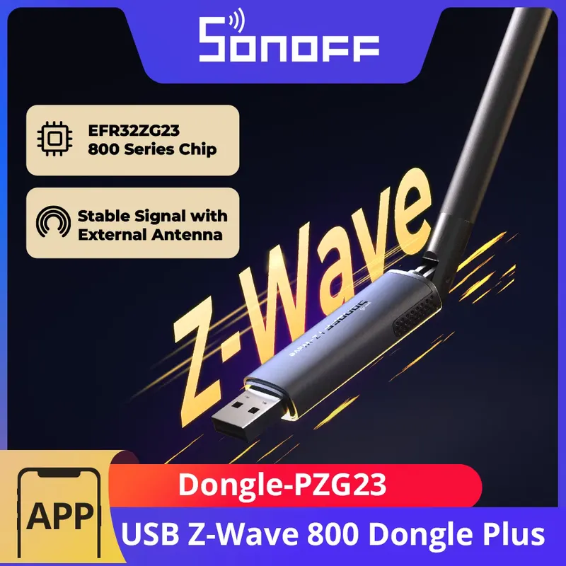 Sonoff Dongle Z-Wave 800 USB com Antena Externa