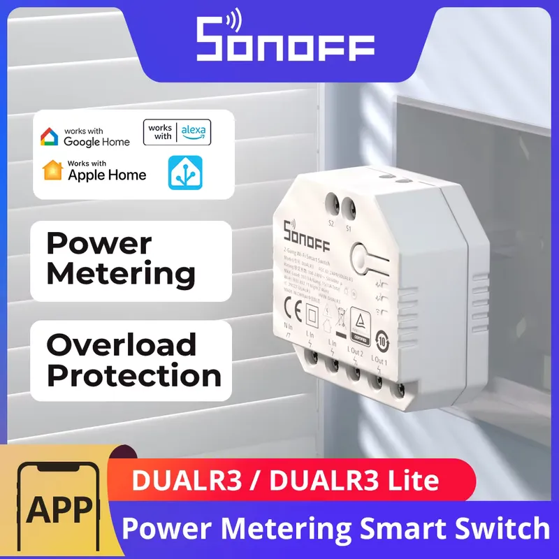 Sonoff DUALR3 Relé Duplo Inteligente Wi-Fi