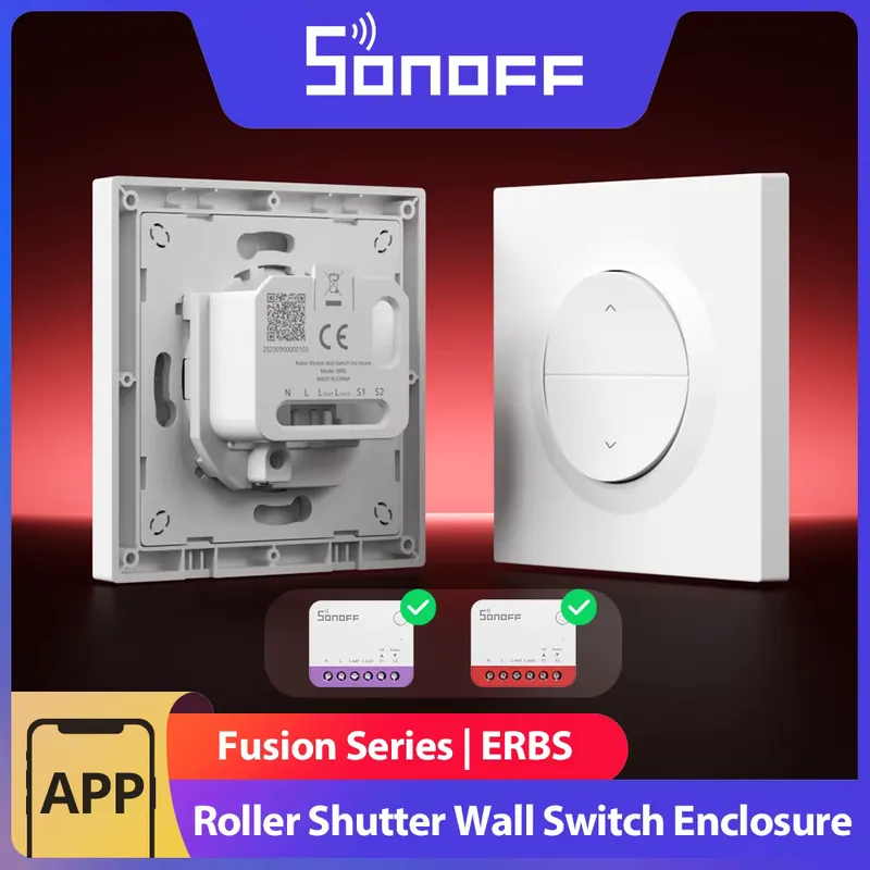 Sonoff EBUS Fusion Interruptor de Parede para Persianas