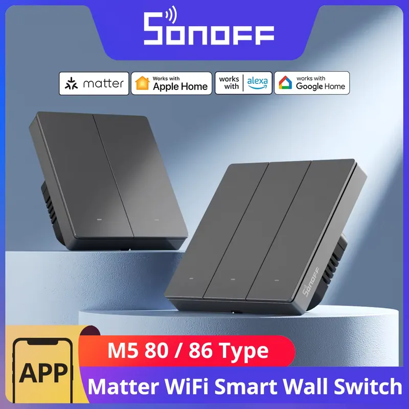 Sonoff M5 Interruptor Inteligente Parede 80/86 Alexa