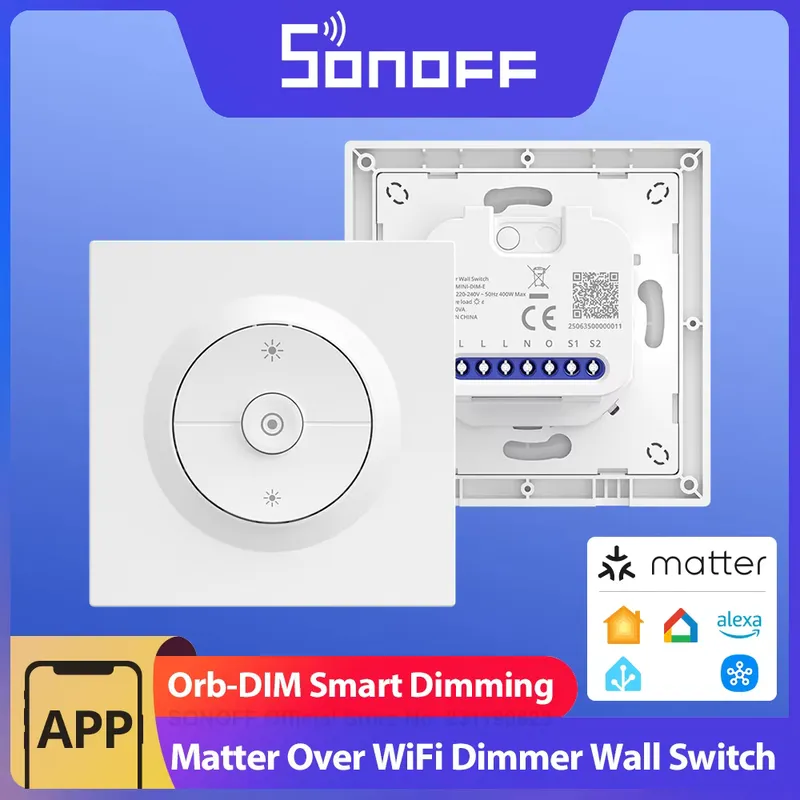 Sonoff Mini Dim-E Dimmer Inteligente Wi-Fi com Alexa
