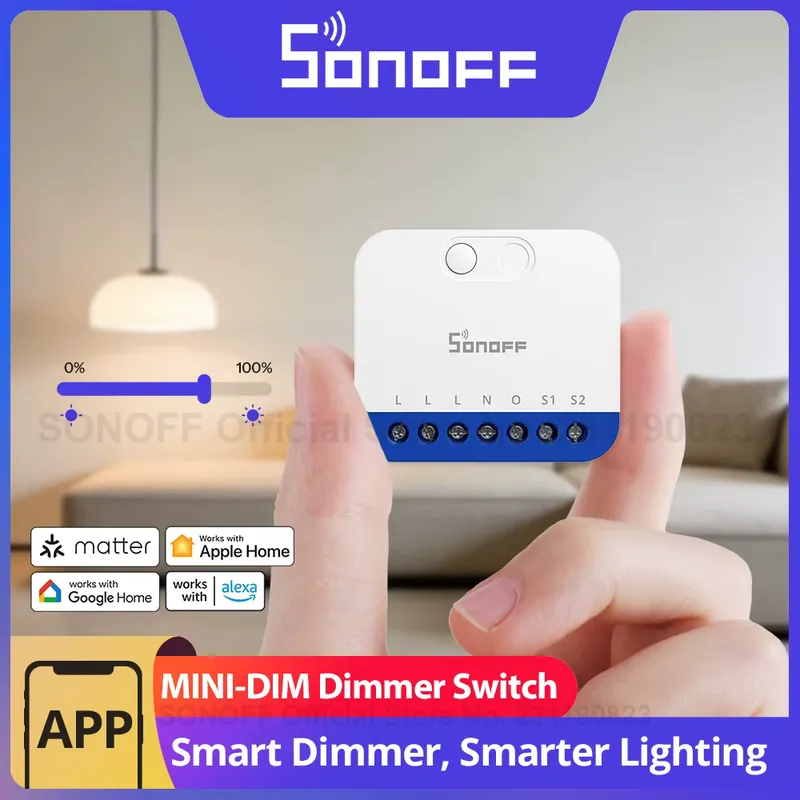 Sonoff MINI-DIM Extreme Dimmer Inteligente Wi-Fi