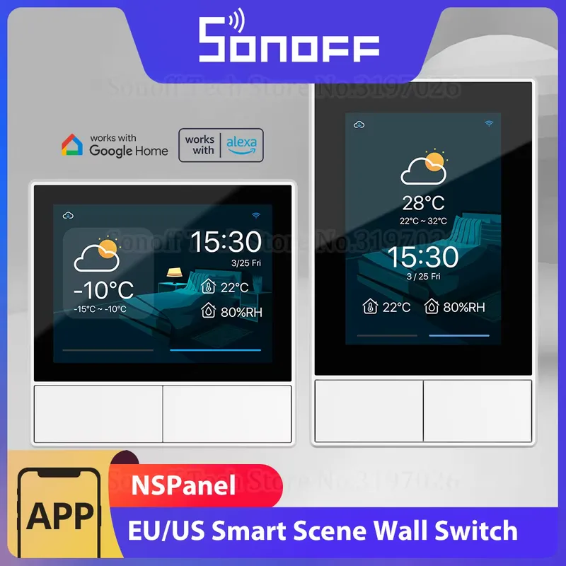 Sonoff NSPanel HMI - Interruptor Inteligente com Tela LCD