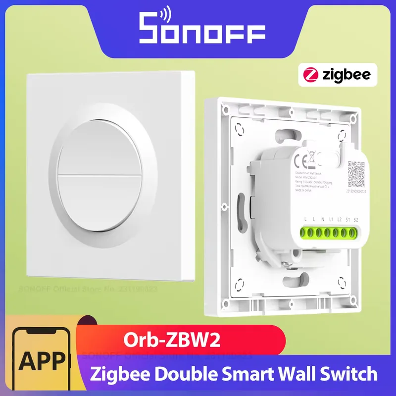 Sonoff Orb-ZBW2 Interruptor Inteligente Zigbee 2 Canais