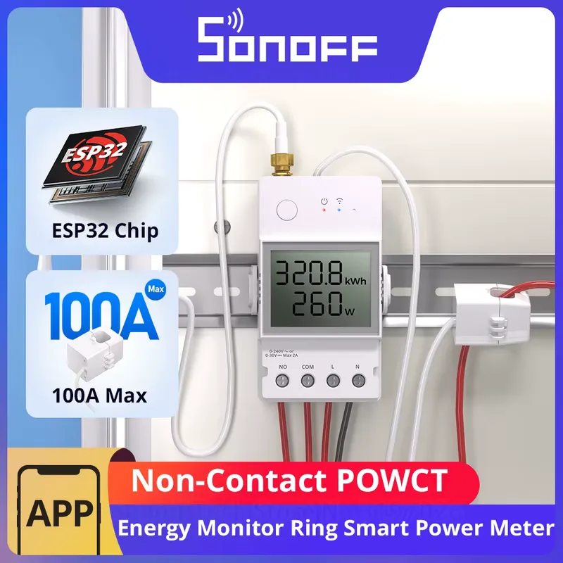 Sonoff PowerCT Medidor de Energia Inteligente 100A