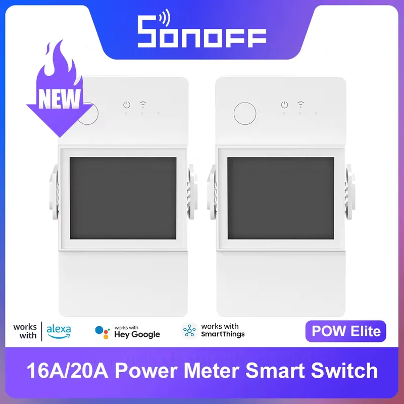 Sonoff Powr3 Interruptor Inteligente WiFi 16A/20A