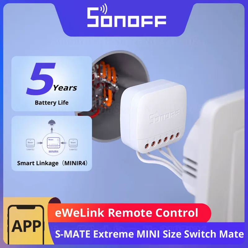 Sonoff S-MATE2 Interruptor Inteligente Controle Remoto