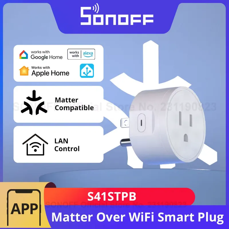 Sonoff S41 Tomada Inteligente Wi-Fi Controle por App
