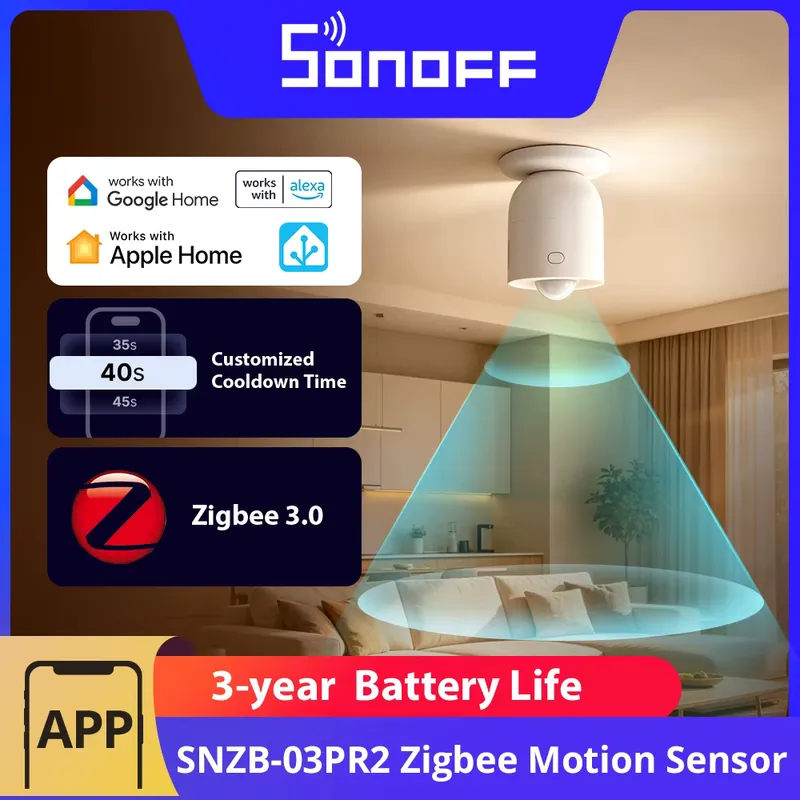 Sonoff SenseGuard Motion Gen2 - Sensor Zigbee com PIR