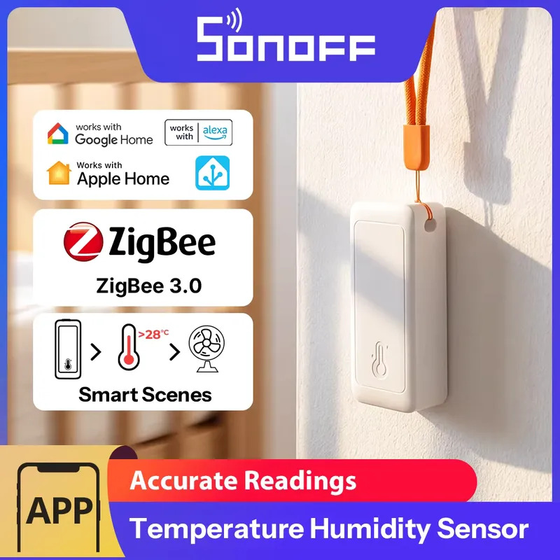 Sonoff Sensor de Temperatura e Umidade Zigbee SNZB-02B