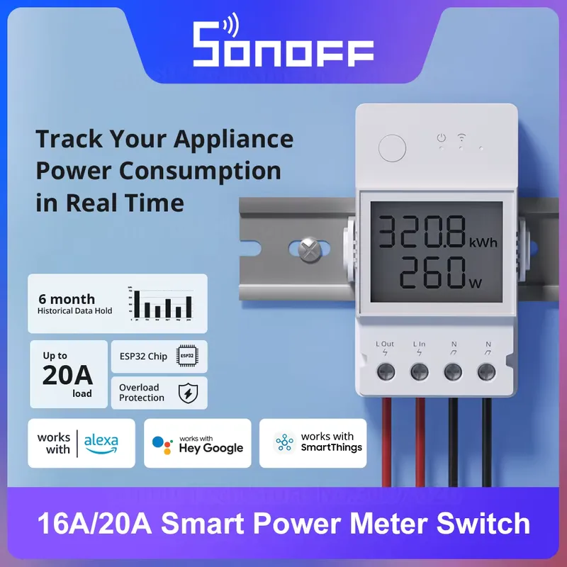 Sonoff Smart Switch WiFi 16A - Controle Remoto