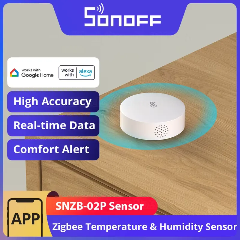 Sonoff SNZB-02P Sensor Zigbee Temperatura e Umidade