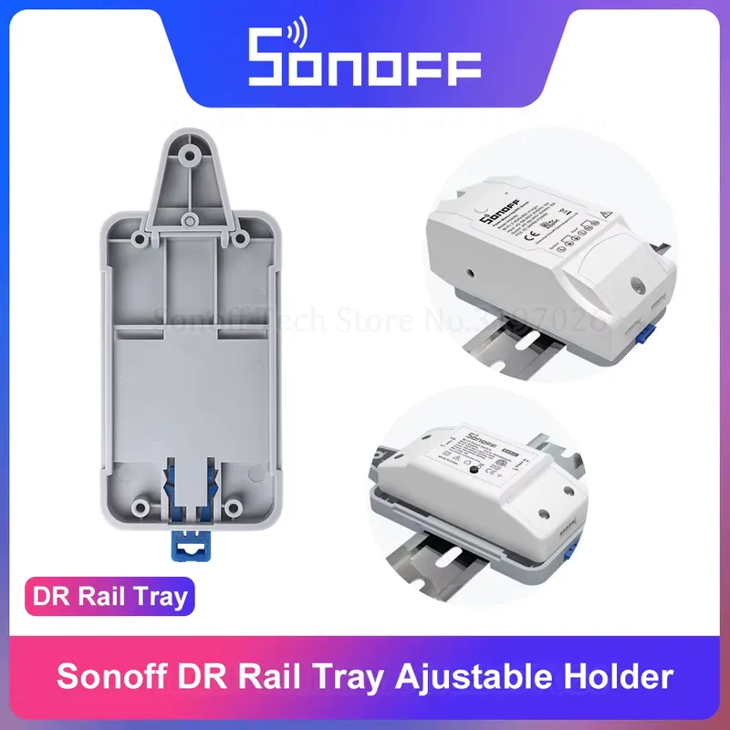 Sonoff Suporte Trilho DIN Ajustável DR Bandeja