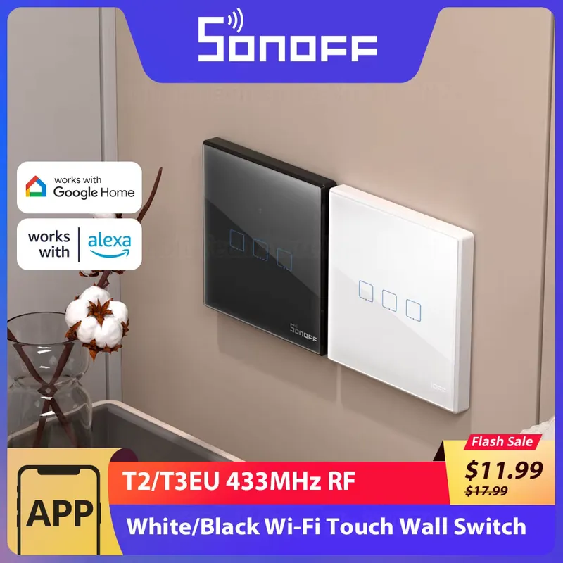 Sonoff T2/T3 Interruptor Inteligente WiFi 433MHz