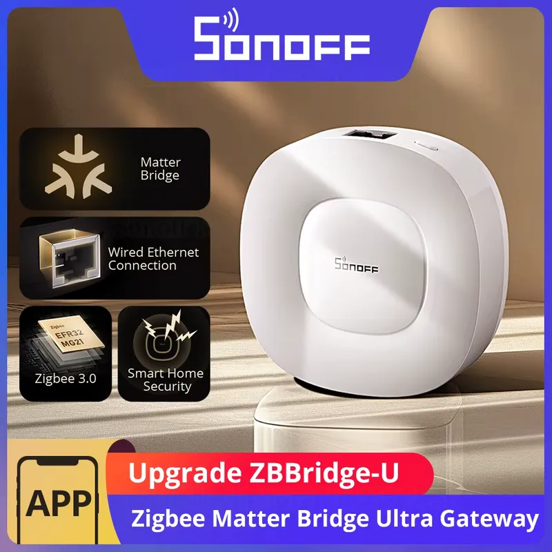 Sonoff ZBBridge-U Zigbee - Hub Inteligente com Ethernet