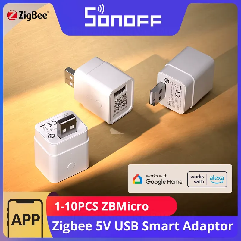 Sonoff Micro Zigbee USB Inteligente com Controle por Voz