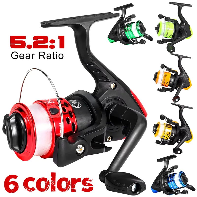 Sougayilang Molinete de Pesca 5.2:1 Mini Carretel