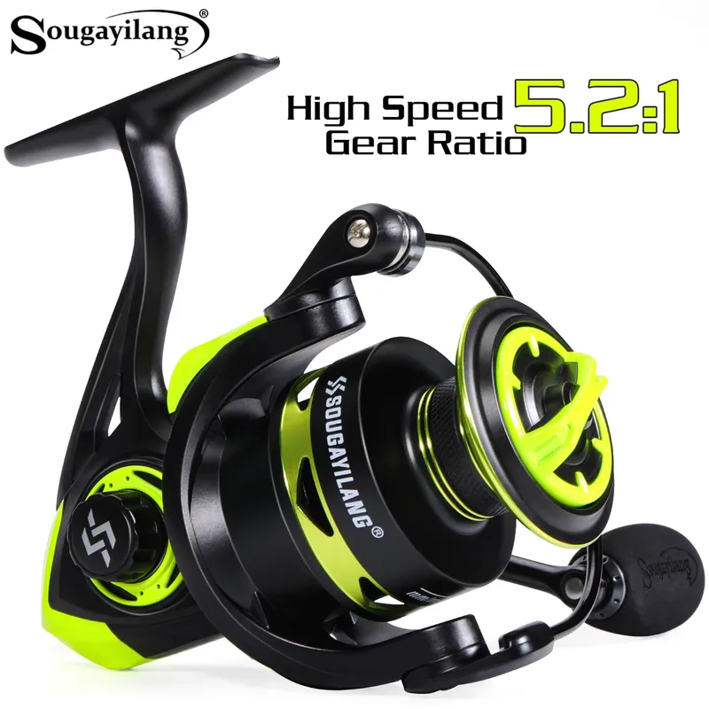 Sougayilang Molinete de Pesca 5.2:1 Alumínio