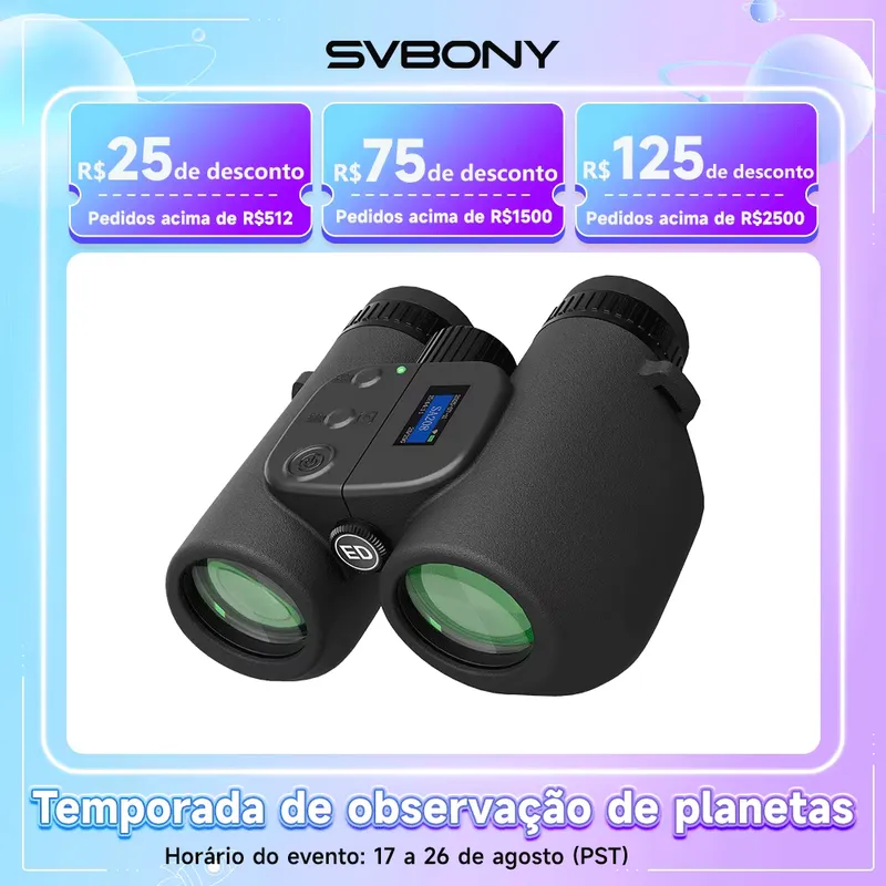 SVBONY Binóculos 8x42 ED com IA para Observação