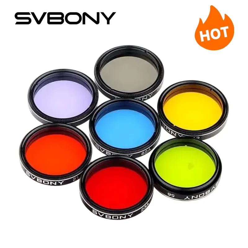SVBONY Filtro Lua 1.25" com CPL e Kit 5 Cores