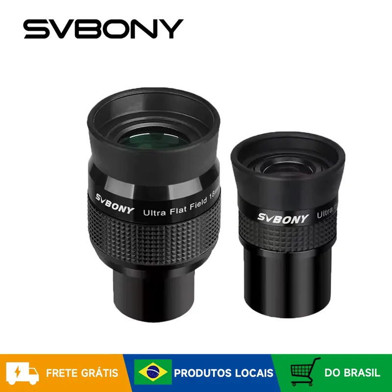SVBONY Ocular de Telescópio 1,25" 10mm/18mm Ultra Plano