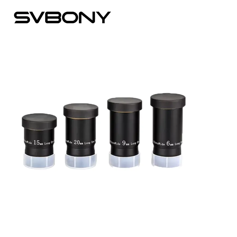 SVBONY Ocular Telescópio 1,25" 6/9/15/20mm 66°