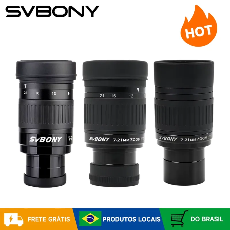 SVBONY Ocular Zoom 7-21mm para Telescópio Astronômico