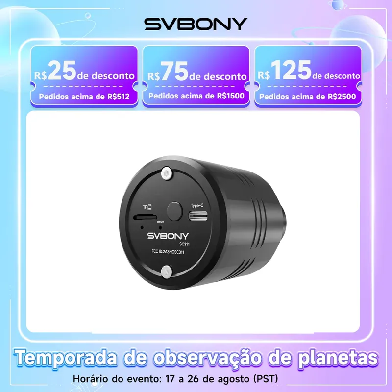 SVBONY SC311 Câmera Astronômica WiFi para Telescópio