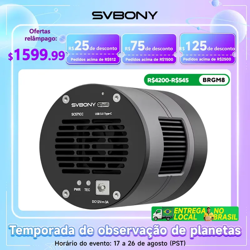 SVBONY SC571CC - Câmera Astronômica Refrigerada APS-C