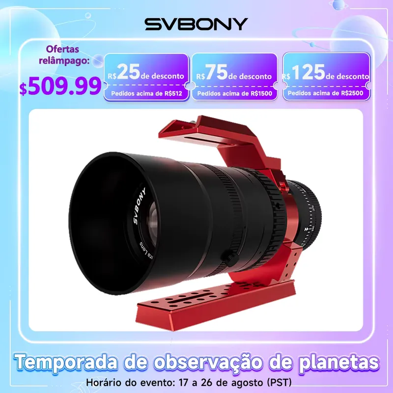 SVBONY SV555 Telescópio APO 243mm para Astrofotografia