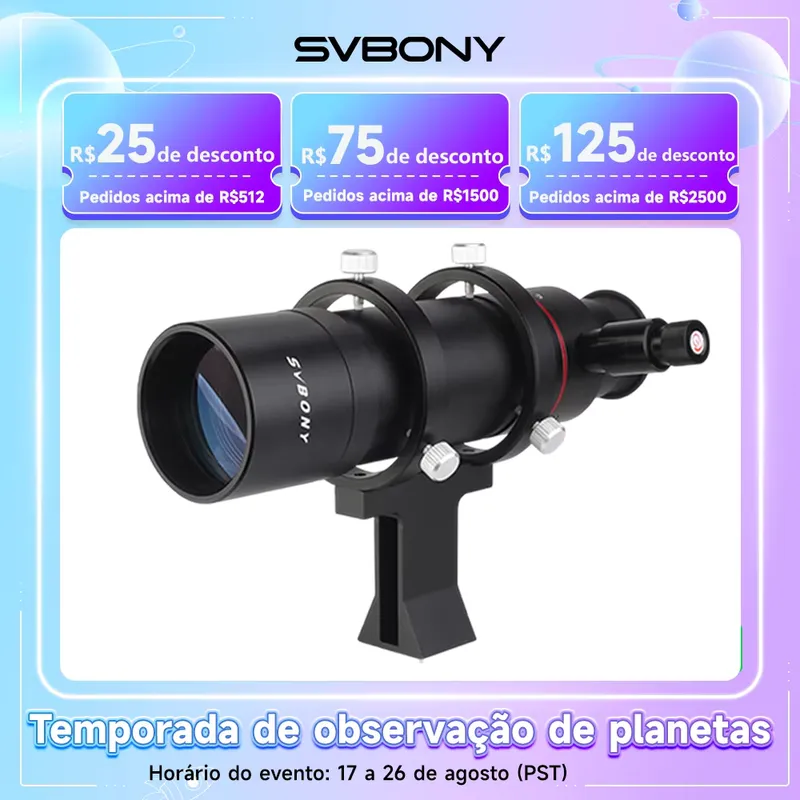 SVBONY SV208 - Telescópio Astronômico com Buscador 8x50