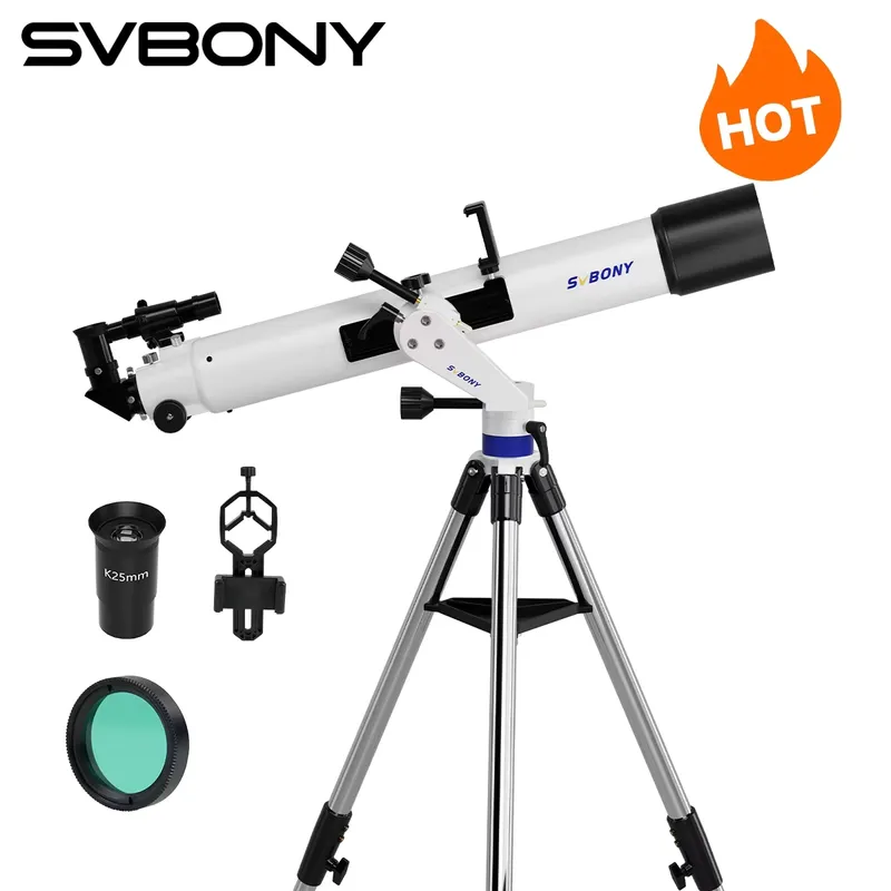 SVBONY Telescópio Refrator 90mm para Astronomia