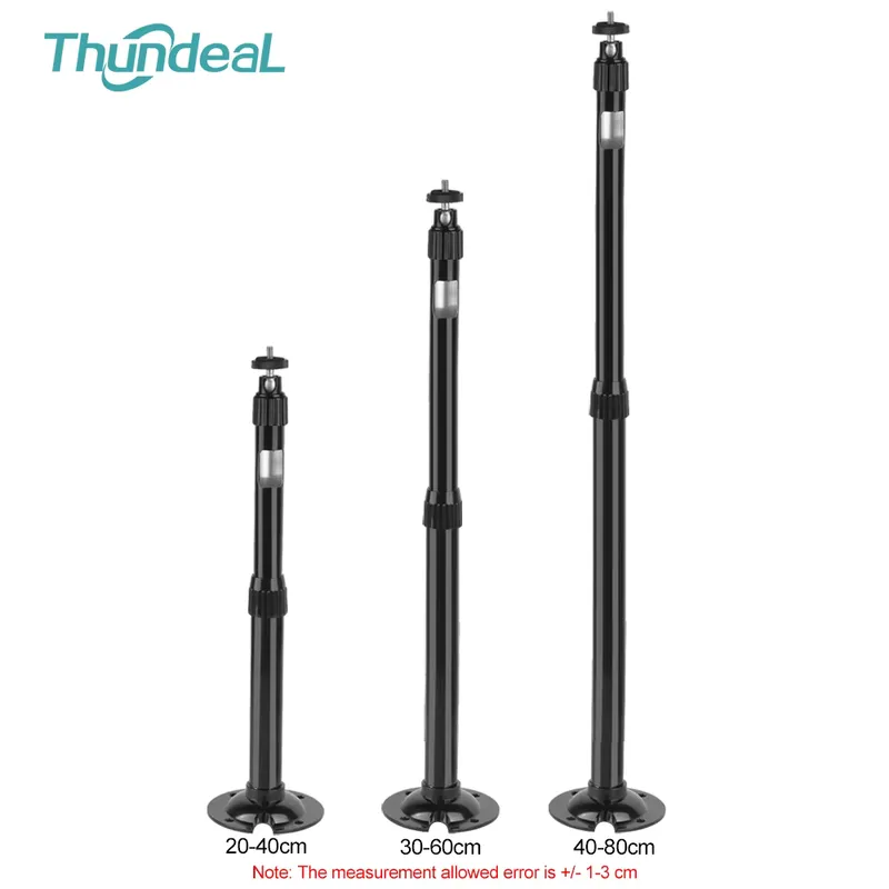 ThundeaL Cabide de Projetor de Alumínio Preto - 40/60/80cm