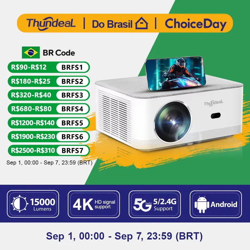 ThundeaL TD92 Pro – Projetor Full HD portátil para cinema em casa