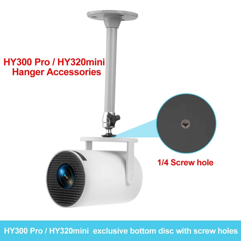 ThundeaL Suporte de Teto para Projetor – Metal 21 cm, Rosca 6 mm